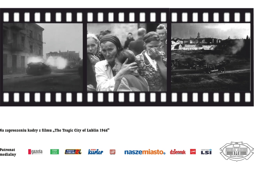 Kadry z filmu "Tragiczne miasto Lublin 1944"