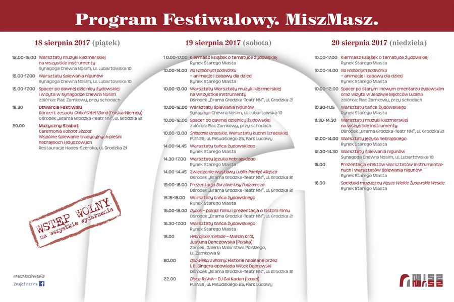 Program festiwalowy Misz Masz