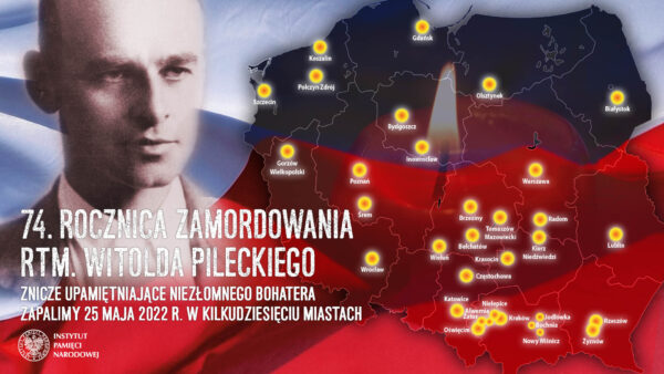 Baner wydarzenia 74. rocznica zamordowania rotmistrza Witolda Pileckiego